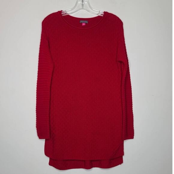 Vince Camuto red long tunic sweater - xs - Picture 1 of 3